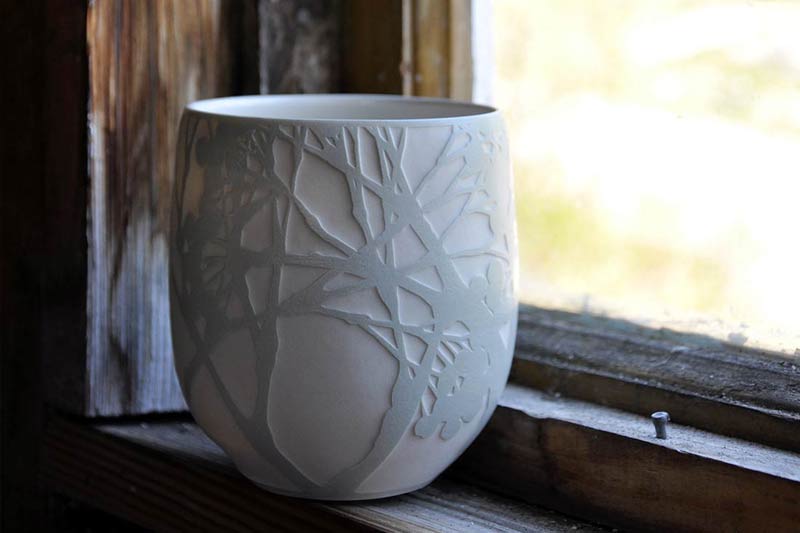 Etched Pottery Katherine Hackl Pottery and Tiles